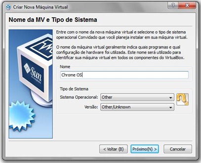 Instalando Chrome OS em uma VM