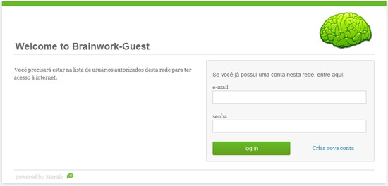Meraki Splash Page
