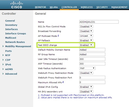 Fast SSID Changing