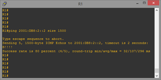Packet Too Big - Ping