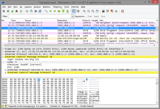 Packet Too Big - Wireshark