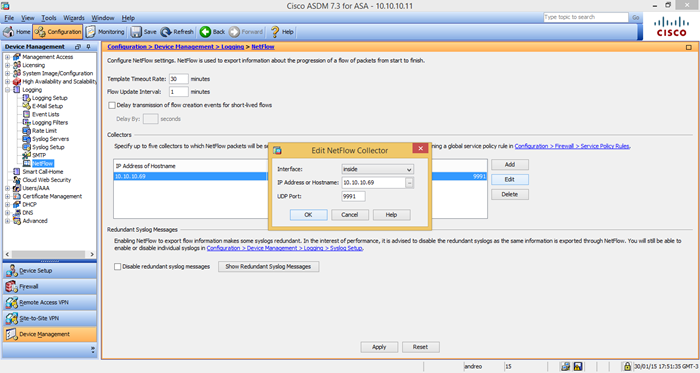 Netflow no ASA2