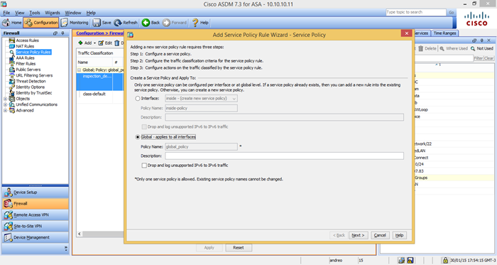 Netflow no ASA4