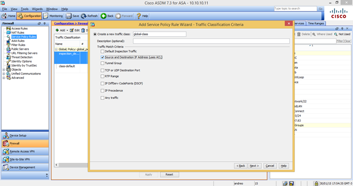 Netflow no ASA5