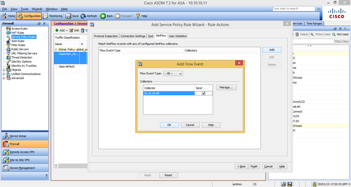 Netflow no ASA7