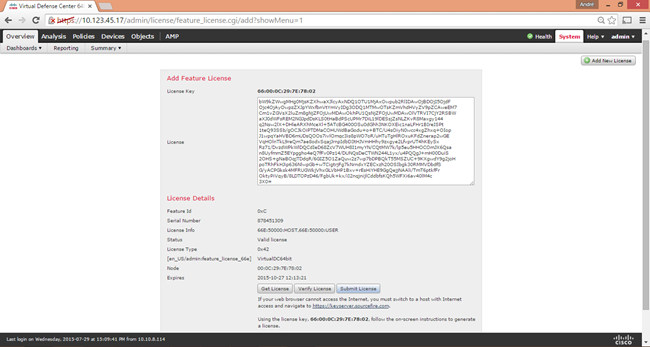 FireSight License
