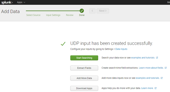 Splunk Data Input