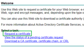 Requisição de Certificado