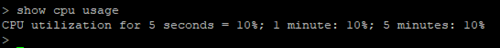 show cpu usage