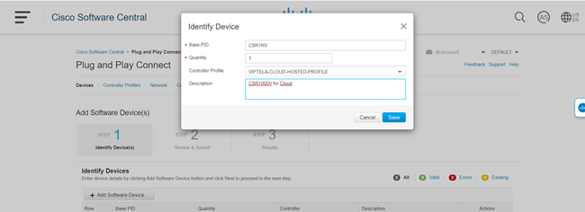 CSR1000V no SD-WAN 4