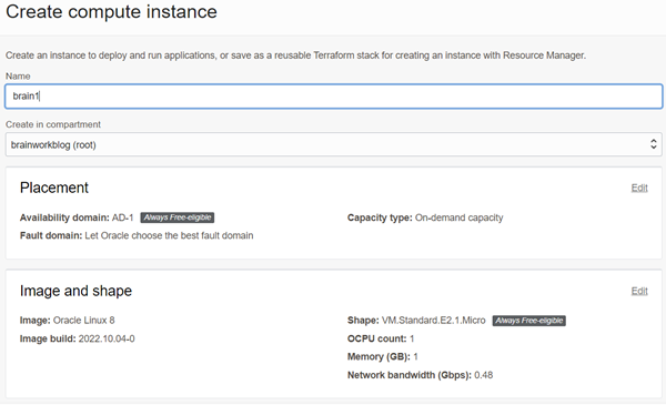 Compute Instance