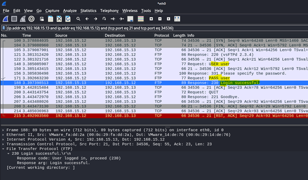 FTP Brute Force Login Successful