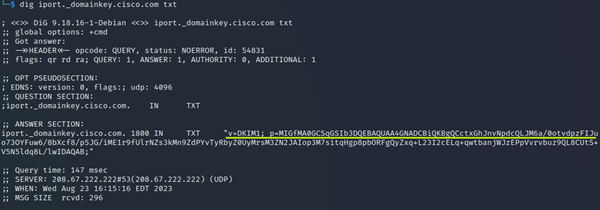 dig dkim