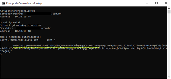 nslookup dkim