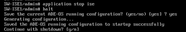 ISE Shutdown